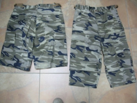 Kraťasy BDU kapsáčové (krátke aj 3/4ťové- cena za 1kus) safari 65%bavlna 35%polyester 